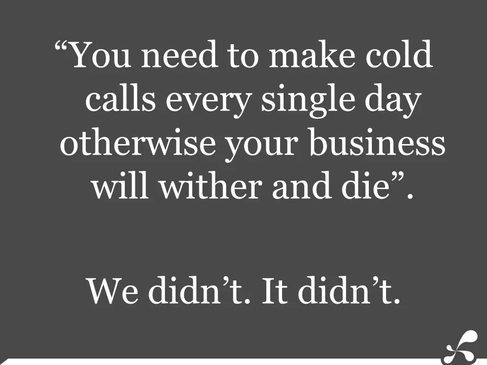 Get past cold calls